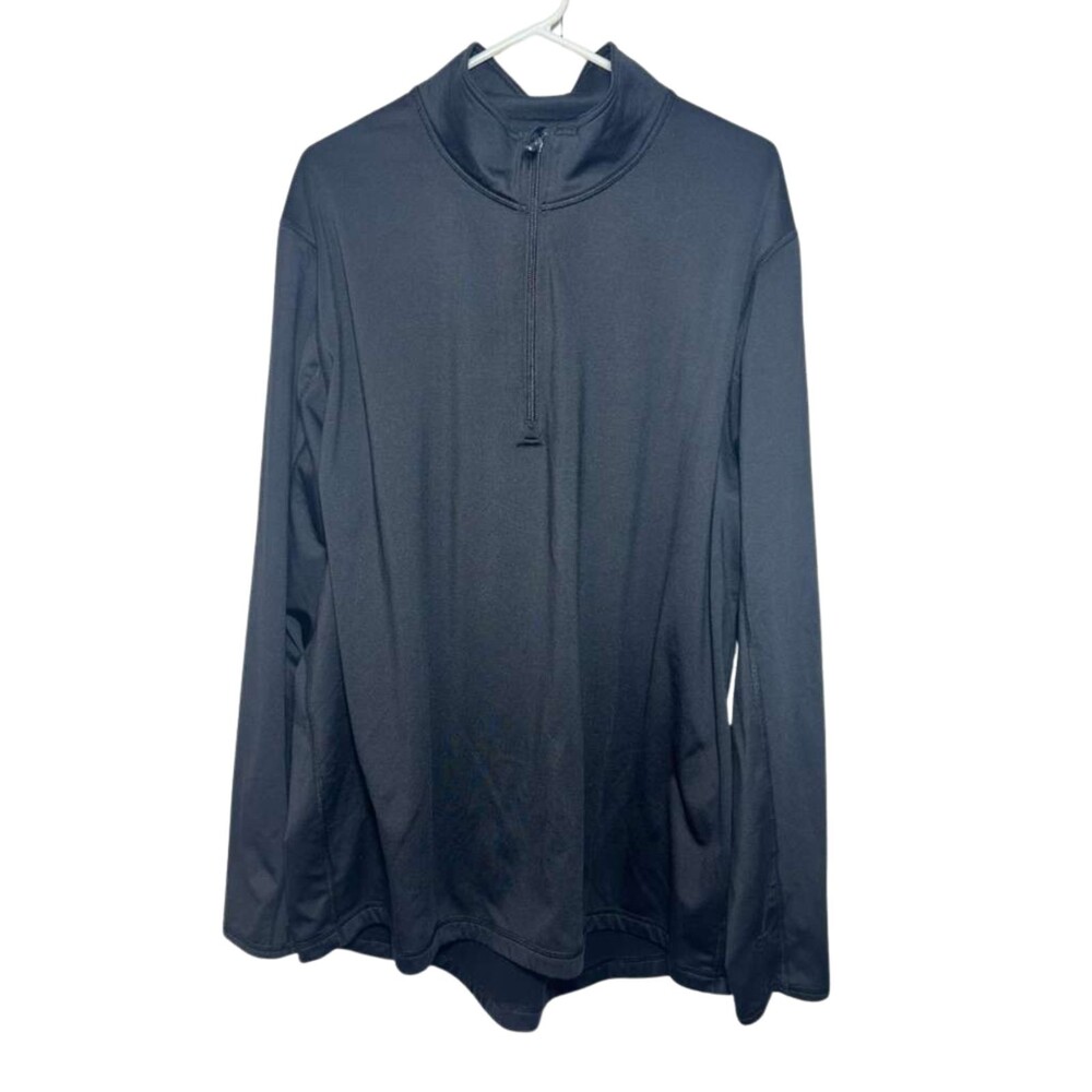 Duluth Trading 1/4 Quarter Zip Pullover Mens 2XL Black Outdoors Long Sleeve